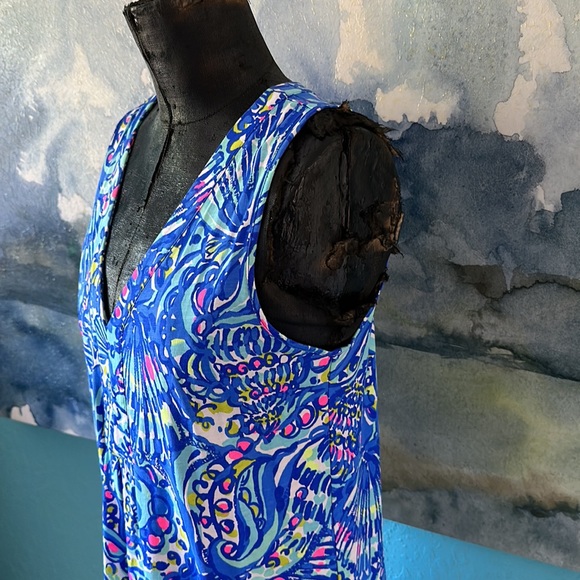 Lily Pulitzer M 100 % Cotton Like  New Bright Vibrant Color - Picture 3 of 7